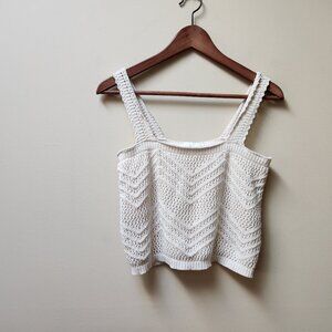 Crochet crop top / Freshman 1996 / L